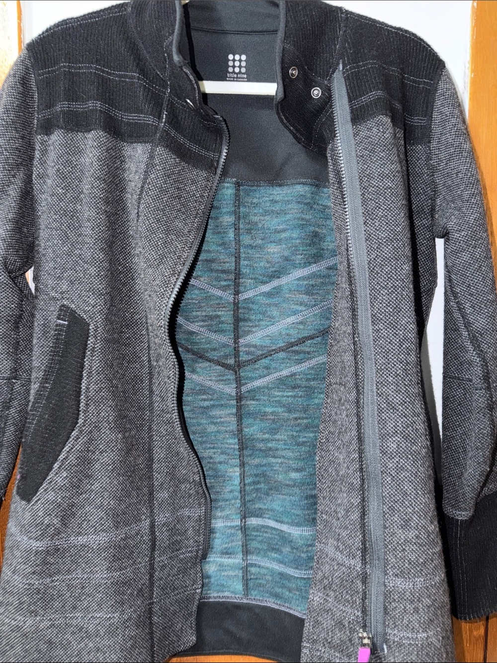 Title Nine Gray Jacket  “Swacket” - Picture 6 of 8